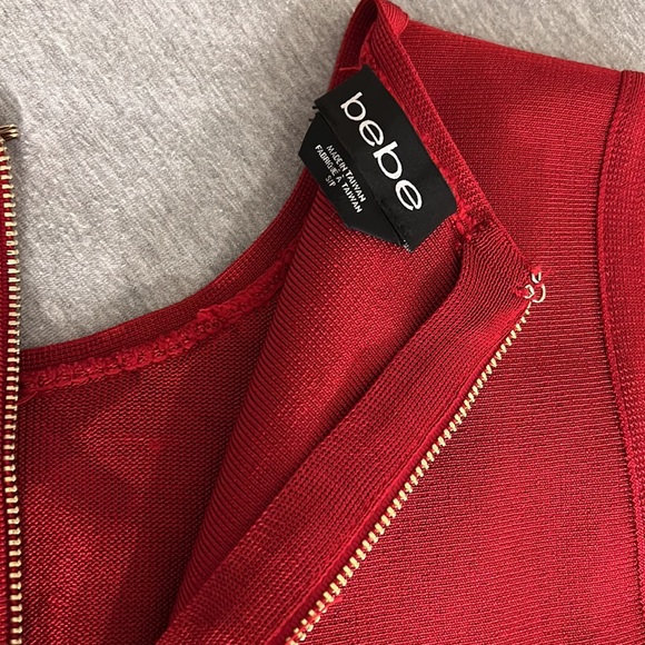 Bebe red crop top size small - Picture 3 of 3
